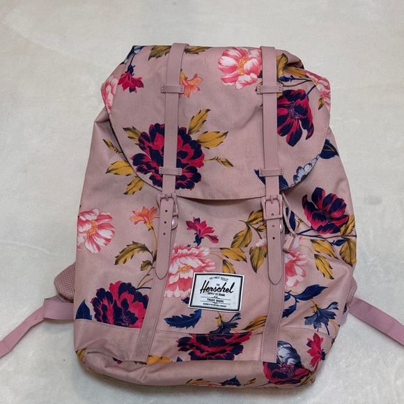 Herschel Supply Company Pink Floral Backpack - Picture 1 of 11
